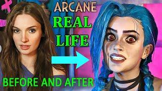 Animated with Makeup?!  JINX (Arcane) - Cosplay Tutorial