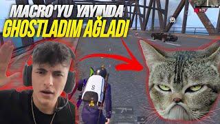 MACRO’YU YAYINDA GHOSTLADIM KÖPRÜDE 1v4 ATIM !!(AĞLADI) PUBG MOBİLE