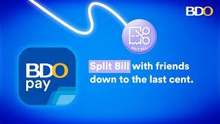 How to Split Bill using the BDO Pay app​