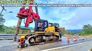 Batu Jomba terkini!Heran dengan batu jomba ada alat berat masuk pasti rusak