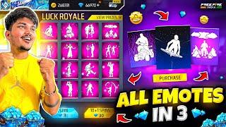 Free Fire New Emotes In 3 Diamonds I Got Everything Max Out in 10.000 Diamonds -Garena Free Fire