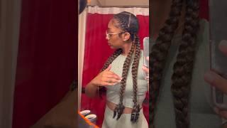 EASY SLICK BACK BRAIDED PONYTAILS @RastAfri_Braid  #protectivestyles #braidedhairstyles