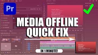 How to RELINK OFFLINE MEDIA EASILY In Adobe Premiere Pro 2024 | Tutorial