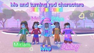 Me & Turning red characters did this trend!  || Roblox