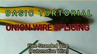 ELECTRICAL WIRE SPLICING: Automotive Wire |Union Splice| Kuya JTechnology