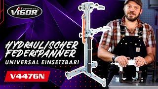 V4476N Feder wechseln leicht gemacht! - VIGOR hydraulischer Federspanner - Golf, Opel, Ford