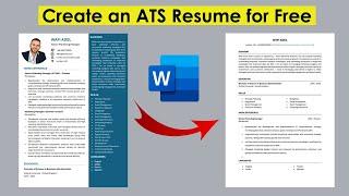 Create Best ATS CV for Free in MS Word | Best Resume Format for Job 2025