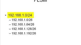 11. VLSM  FLSM