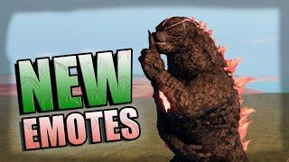 NEW GODZILLA 2024 EMOTES (Mewing Godzilla) | Age Of Titans