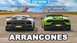 Lamborghini Aventador SVJ vs Huracan Performante ARRANCONES