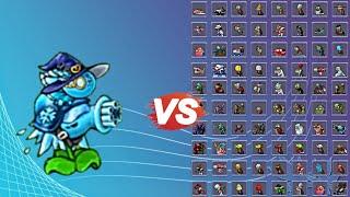 Super Ice Machine Gun Shooter with Extremely Cold Ice Beans vs All Zombies Max Level| pvz fusion