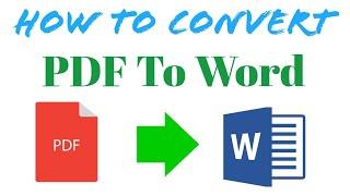 How To Convert PDF File To a Word Document ( .Docx ) offline without any Software