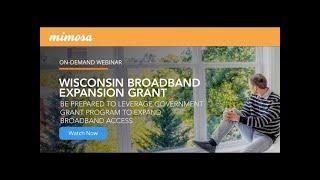 On-Demand: Wisconsin Broadband Expansion Grant Program