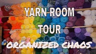 Yarn Room Tour * Unfinished Projects * Crochet Plans * Organized Chaos