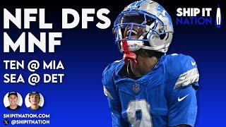 NFL Week 4 NFL DFS - MNF | Titans@Dolphins | Seahawks@Lions | DraftKings Picks, Plays & Process