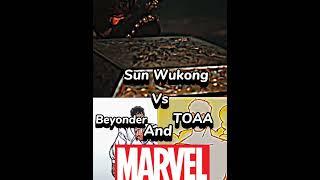 Sun Wukong Vs TOAA And Beyonder And Marvel #marvel #sunwukong #shorts #beyonder #TOAA