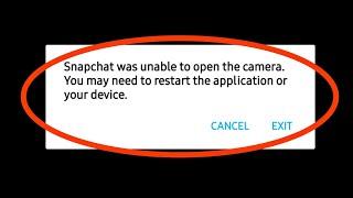 Snapchat Was Unable to Open the Camera Problem Solve