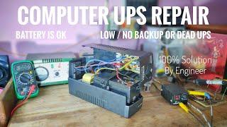 So Electronics | How to repair computer ups | low backup, battery is good | ups not working