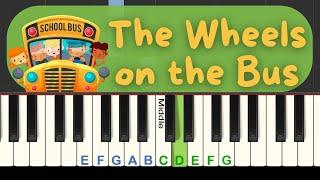 Easy Piano play-along: The Wheels on the Bus