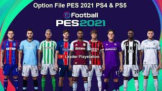 Option File PES 2021 Update 2025 V9 PS4 & PS5