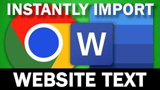 Import Website Text Into A Microsoft Word Document Instantly Using This Tip