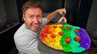 I Made a Rainbow Pizza