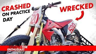 Crashed At Flat Track Practice | Behind The Enthusiast