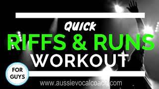 RIFFS & RUNS Vocal Exercises - How to Riff Workout