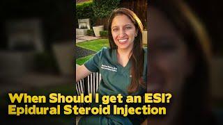 When Should I get an ESI - Epidural Steroid Injection? | Dr. Sheena Bhuva, PMR in Plano explains.