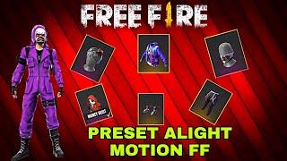 PRESET ALIGHT MOTION FF | PANDA-DESIGNER | VISHU STAR FF