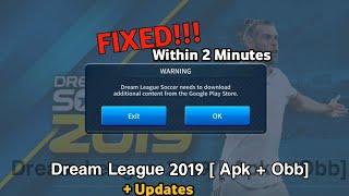 How to Fix DLS 19 Error | Fix Dream League Soccer Obb Files
