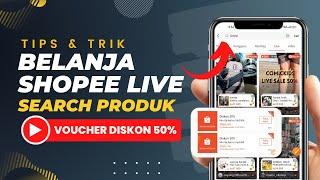 Trik Belanja di Shopee Live dengan Voucher Diskon 50% || Cara Search Produk Toko di Shopee Live