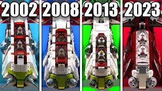LEGO Star Wars REPUBLIC GUNSHIP Comparison! (7163, 7676, 75021, 75354 | 2002, 2008, 2013, 2023)
