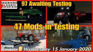 FS19 Mods in Testing list is back & Mod hub update #fs19modsreview