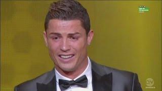 Cristiano Ronaldo EMOTIONAL After He Wins FIFA Ballon dOr 2013 (HD)
