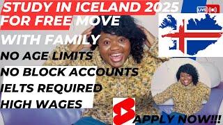 STUY IN ICELAND  FOR FREE,98% VISA SUCCESS RATE+NO AGE LIMITS#job #family #freetuition #relocation