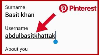 How to Change Your Pinterest Username | Pinterest Account Username Change kaise kare