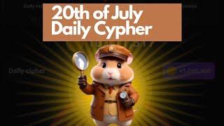 Daily Cipher - 20 July 2024 - Hamster Kombat
