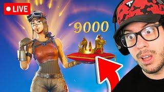 LIVE! - Today I go for 9,000 WINS in Fortnite!