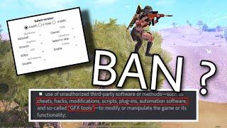 WILL GFX TOOLS LEAD TO BAN IN BGMI?? (official statement )