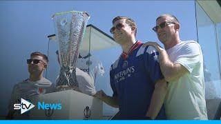 Party mood in Seville as Rangers fans head to Spanish city