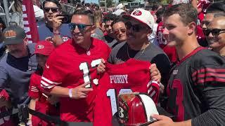 Awesome Brock Purdy moment at 49ers camp with San Francisco Fire Department Station #13