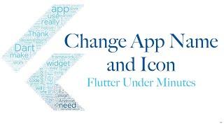 Change App name and icon | Flutter