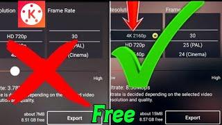 Kinemaster 4k Export ll how to export 4k video in kinemaster ll kinemaster ultra HD video export 