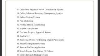 Computer Science IEEE Live Final Year Projects in Nagapattinam