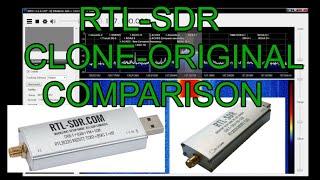 RTL-SDR USB DONGLE -CLONE and ORIGINAL - "COMPARISON"