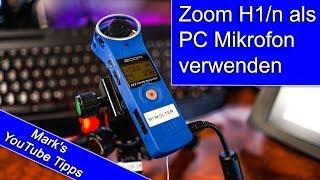 Zoom H1 /H1n als PC Mikrofon verwenden - so geht's...