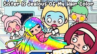 Sister Is Jealous Of My Hair Color ‍️ Sad Story | Toca Life World | Toca Boca