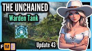 Warden Tank - THE UNCHAINED (Blackrose Prison) | Update 43 | #elderscrollsonline #eso