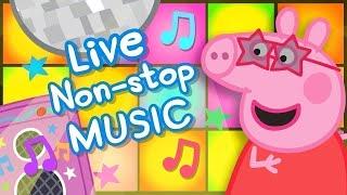 Peppa Pig Official Music Videos  Peppa Pig Music & Songs 24/7 🪩 Peppa Pig Theme Tune Remix & More!